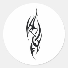 Adesivo Redondo Desenho Inspirado em Arte de Tatuagem Tradicional