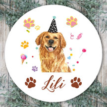 Desenho Personalizado à Mão de Cachorro Retriever 