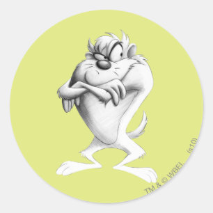 Adesivo Redondo Desenho TAZ™