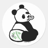 Adesivo Quadrado Praça do desenho animado personalizado Judo Panda