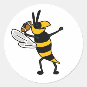 Adesivo Redondo Desenhos animados de jogo do futebol da jaqueta EC