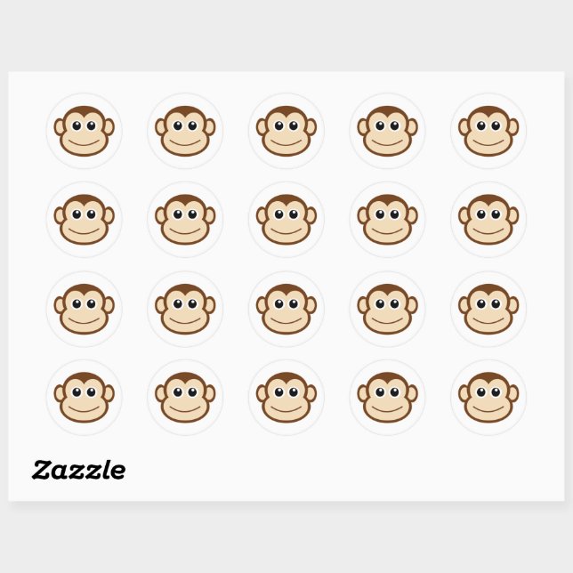 Adesivo Desenhos animados do macaco