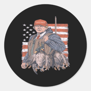 Adesivo Redondo Desenhos Dux Waterfowl Duck Capturando Jaquetas Ho