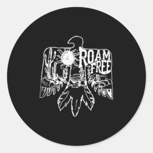 Adesivo Redondo Deserto do Campo de Vida Thunderbird Roam Free
