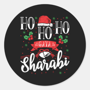 Adesivo Redondo Desi Indian Punjabi Ho Ho Ho Gaya Sharabi Para