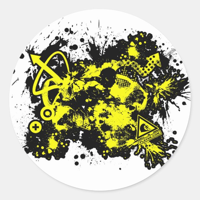 Adesivo Redondo design 1 02 (Frente)