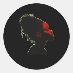 Adesivo Redondo Design 1 do mês da história negra