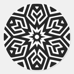 Adesivo Redondo Design abstrato