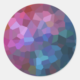 Adesivo Redondo Design Abstrato do bar Mitzvah