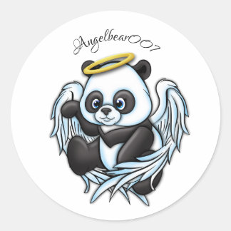 Adesivo Redondo design angelbear007