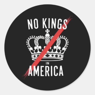 Adesivo Redondo Design anti-monarquia na América
