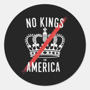 Adesivo Redondo Design anti-monarquia na América