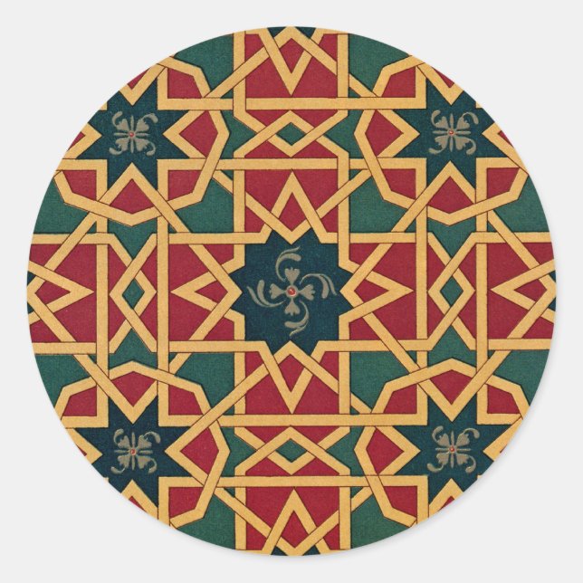 Adesivo Redondo Design Árabe nº 1 em Emporio Moffa (Frente)