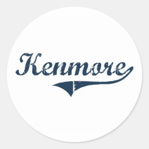 Adesivo Redondo Design clássico de Kenmore New York