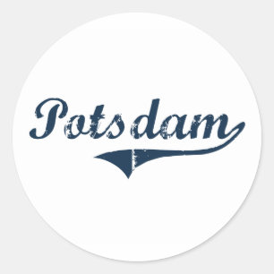 Adesivo Redondo Design clássico de Potsdam New York