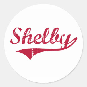 Adesivo Redondo Design clássico de Shelby Mississippi
