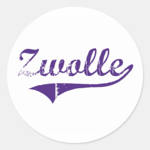 Adesivo Redondo Design clássico de Zwolle Louisiana