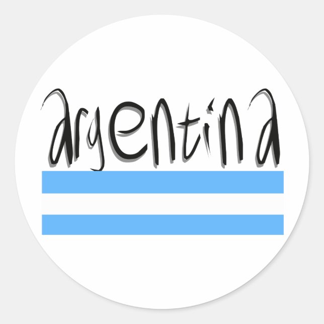 Adesivo Redondo Design da Argentina! (Frente)