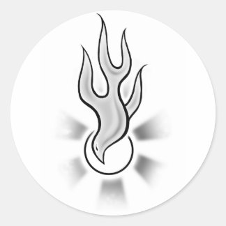 Adesivo Redondo Design da Chama de Espírito Santo