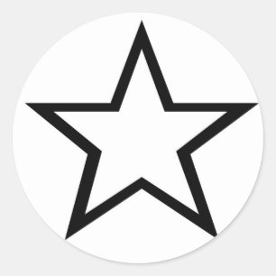 Adesivo Redondo Design da estrela!