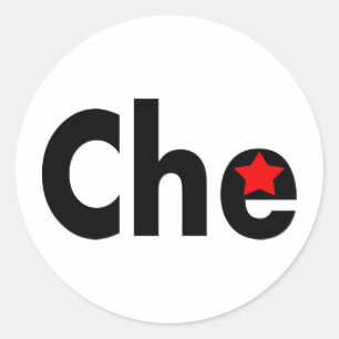 Adesivo Redondo Design da revolução de Che!