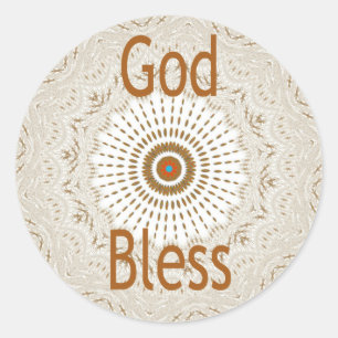 Adesivo Redondo Design de arte tradicional africana