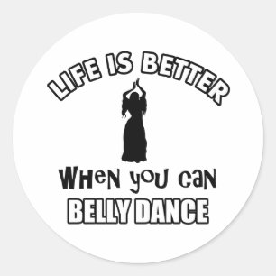Adesivo Redondo Design de Bellydancing