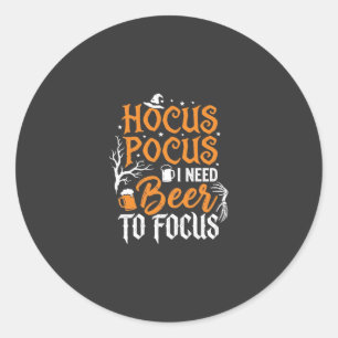 Adesivo Redondo Design de cerveja Hocus Pocus Halloween_1