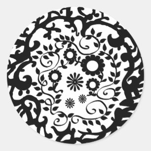 Adesivo Redondo Design de Círculo bonito