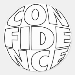 Adesivo Redondo Design de confiança nº 025