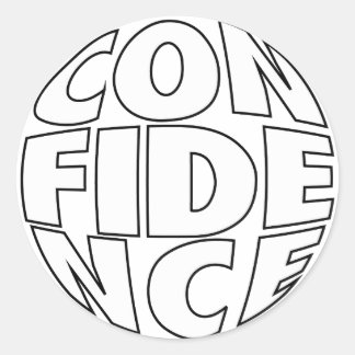 Adesivo Redondo Design de confiança nº 025