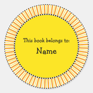 Adesivo Redondo Design de estante moderno