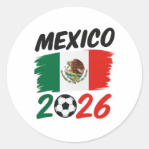 Design de Fã de Futebol México 2026 com Bola de Fu