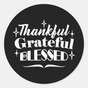 Adesivo Redondo Design de Férias de Ação de Graças de Espumante