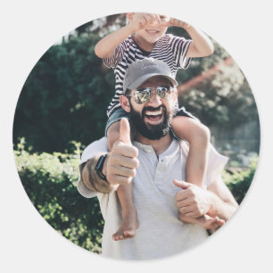 Adesivo Redondo Design de Fotografias Personalizadas