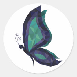 Adesivo Redondo Design de geometria policêntrica moderna e alta te