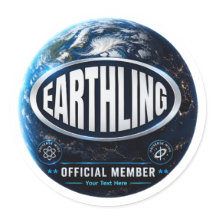 Design de Insígnia Oficial de Membro Earthling