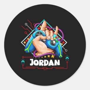 Adesivo Redondo Design de Jogo Personalizado - Meninos Chamados Jo