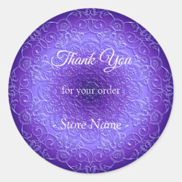 Adesivo Redondo Design de Mandala Étnica