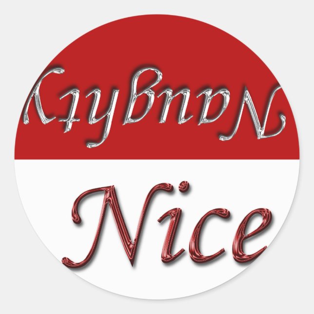 Adesivo Redondo Design de Natal (Frente)