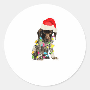 Adesivo Redondo Design de Natal para Ponteiro de Curta Alemão