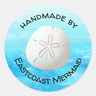 Adesivo Redondo design de Oceano Personalizado
