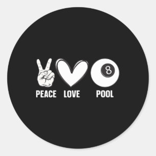 Adesivo Redondo Design De Piscina legal Para Homens Mulheres Bilhe