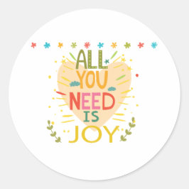 Adesivo Redondo Design de Sayings Encantados