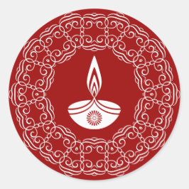 Adesivo Redondo Design Decorative Diwali
