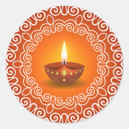 Adesivo Redondo Design Decorative Diwali