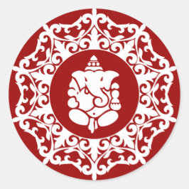 Adesivo Redondo Design Decorativo Ganesha
