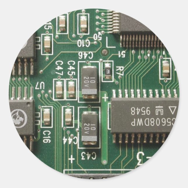 Adesivo Redondo Design do Conselho de circuito (Frente)