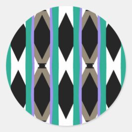 Adesivo Redondo design do elevador da década de 1930