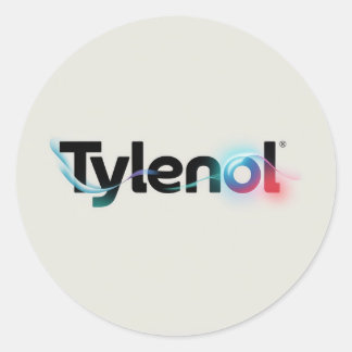 Adesivo Redondo Design do logotipo Tylenol